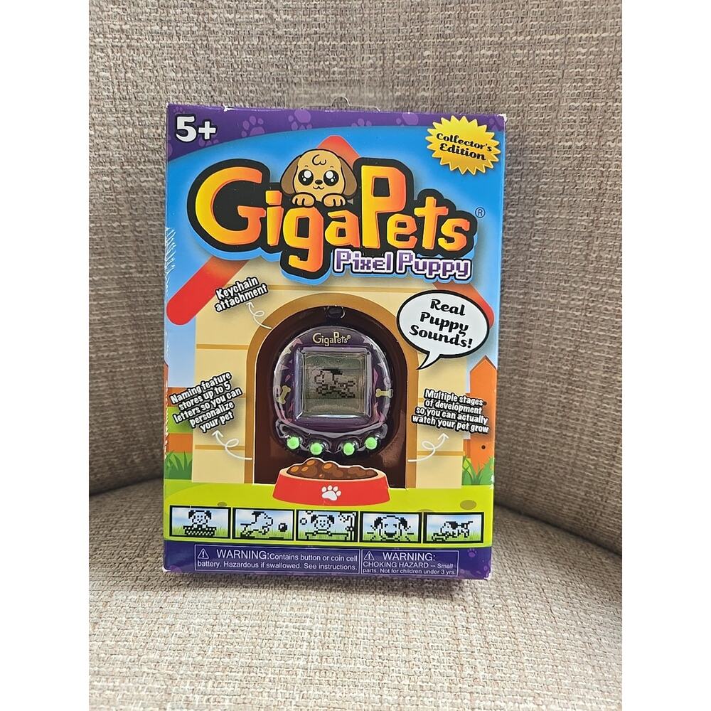 Giga Pets Tech Pixel Puppy New Sealed In Box, Collectors Edition